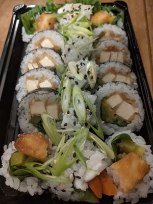 2 x Sticky tofu futomaki rolls at Chunky Cat SUSHI in Edinburgh