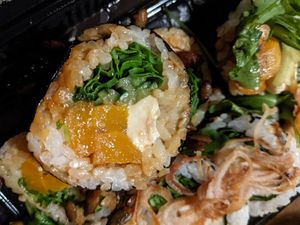 Seasonal roll- pumpkin futomaki at Chunky Cat SUSHI in Edinburgh