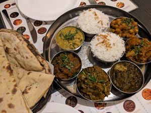 Menu buffet at Buffet Maharani in Montreal