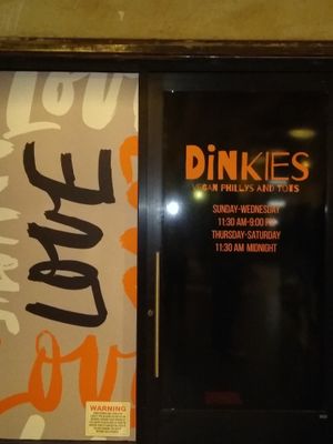 Around the corner where take out or take to a table in Ponce City Market can be ordered instead of waiting to get into the bar at Bar Vegan ATL in Atlanta