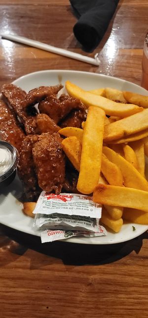 Huge portion of wings at Bar Vegan ATL in Atlanta
