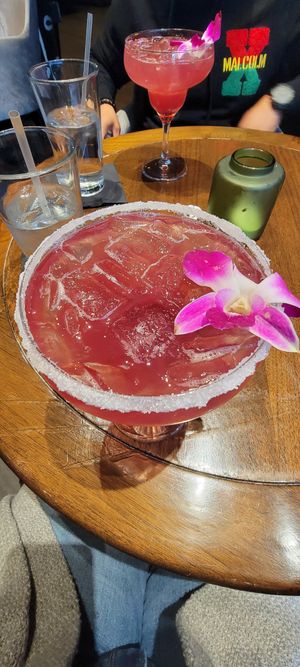 Hibiscus Margarita at Bar Vegan ATL in Atlanta