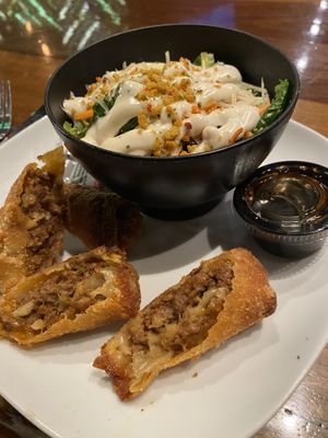 Cheesesteak eggrolls  at Bar Vegan ATL in Atlanta