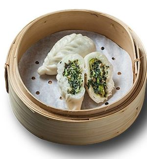 Steamed veg bun at My House Dumpling in Leederville