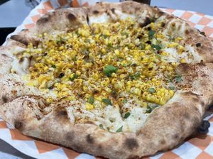 Elote Pizza   at Marty McPies in Corpus Christi