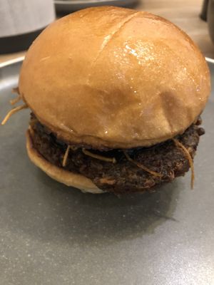 Mushroom burger at Smithburg in South Melbourne