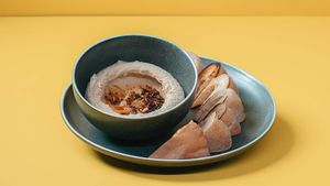 Marko Hummus Plate at Smithburg in South Melbourne