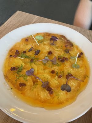 Roast Pineapple Carpaccio  at Smithburg in South Melbourne