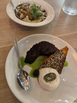 Prime Rib of Pumpkin and Melted Lima Beans at Smithburg in South Melbourne