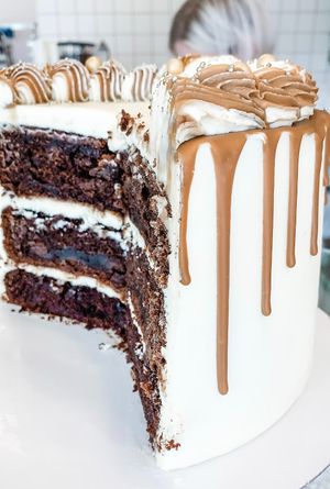 Vegan chocolate and Biscoff  at Sweet Nothing Bakehouse in East London