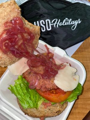 Vegan burger tasteless  at Bamburger in Vicenza