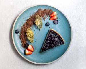 Wild Blueberry Pie 

 at Just Vegan - Jumeriah in Dubai