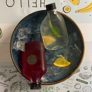 Home water at Just Vegan - Jumeriah in Dubai