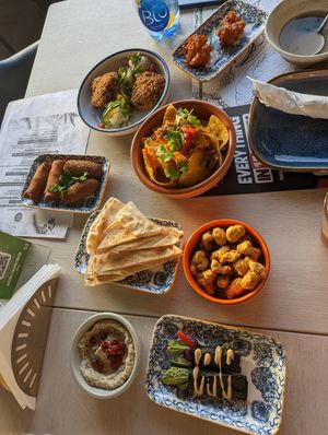 Brunch appetizers at Just Vegan - Jumeriah in Dubai