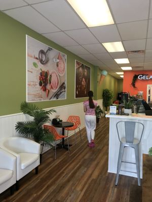 Inside at Pistachio's Ice Cream in Port St Lucie