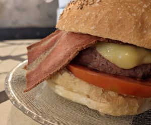 Veikon burger at La Golosa Vegan Vurger in Barcelona