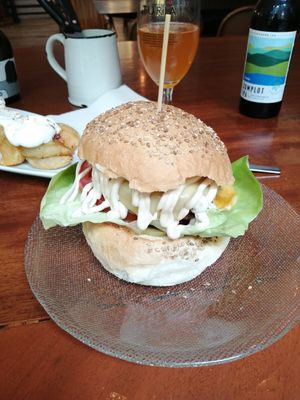 Burger 1 at La Golosa Vegan Vurger in Barcelona