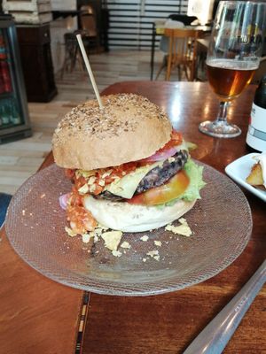 Burger 2 at La Golosa Vegan Vurger in Barcelona