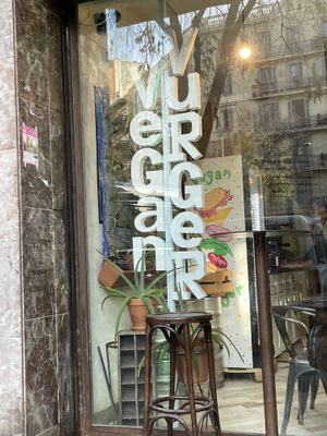 Vegan vurger at La Golosa Vegan Vurger in Barcelona