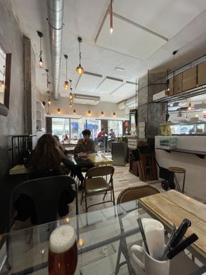 Inside  at La Golosa Vegan Vurger in Barcelona