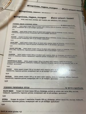   at La Golosa Vegan Vurger in Barcelona