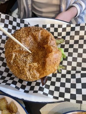   at La Golosa Vegan Vurger in Barcelona