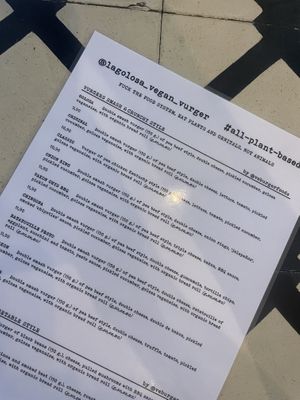   at La Golosa Vegan Vurger in Barcelona