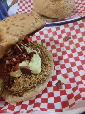  at La Golosa Vegan Vurger in Barcelona