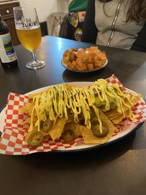 Nachos   at La Golosa Vegan Vurger in Barcelona