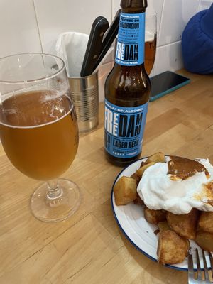 Bravas  at La Golosa Vegan Vurger in Barcelona