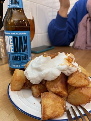 Bravas  at La Golosa Vegan Vurger in Barcelona