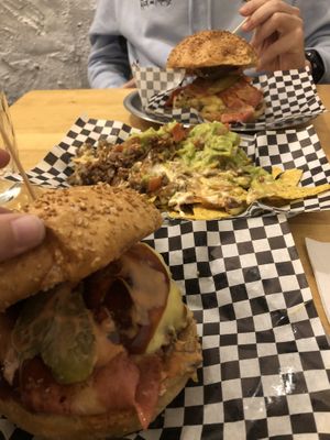   at La Golosa Vegan Vurger in Barcelona