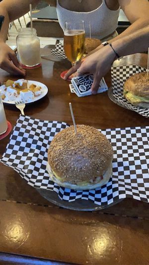   at La Golosa Vegan Vurger in Barcelona