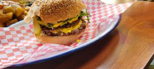  at La Golosa Vegan Vurger in Barcelona