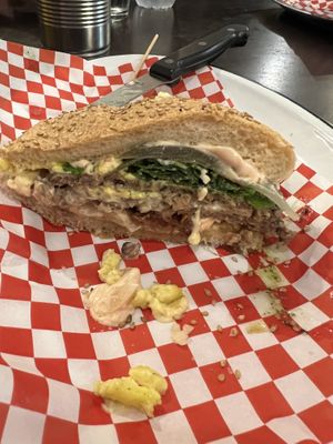   at La Golosa Vegan Vurger in Barcelona