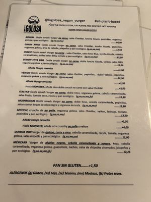   at La Golosa Vegan Vurger in Barcelona