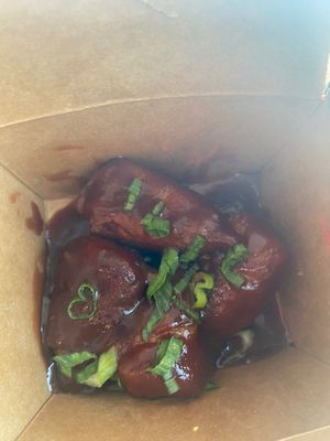 These are their smokin bbq wingz!!  at Veg & Go Plant Based in Riverside