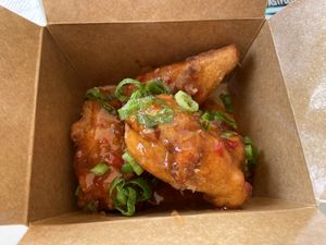 Secret Menu: MANGO HABANERO WINGS at Veg & Go Plant Based in Riverside