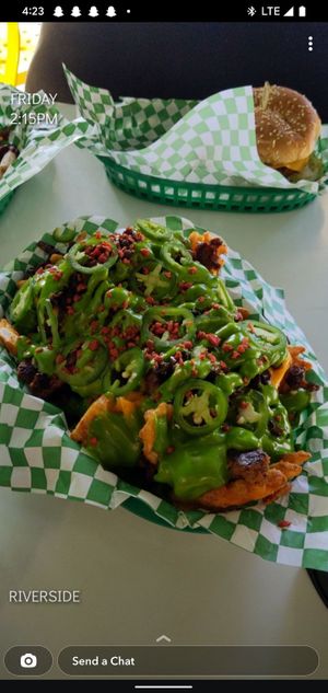 Alien loaded fries or something like that at Veg & Go Plant Based in Riverside
