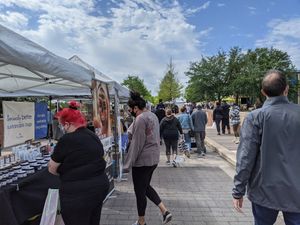 Vendors  at Farmers' Market at Mueller in Austin
