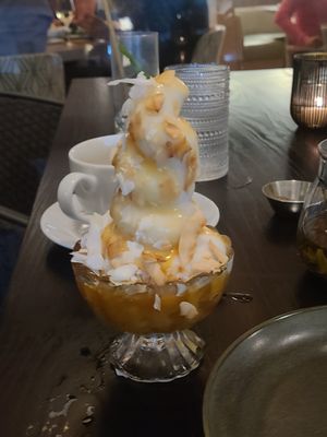 Awesome dessert 🍨 yum at PLANTA in West Palm Beach