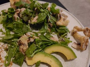 Mushroom yum salad at PLANTA in West Palm Beach