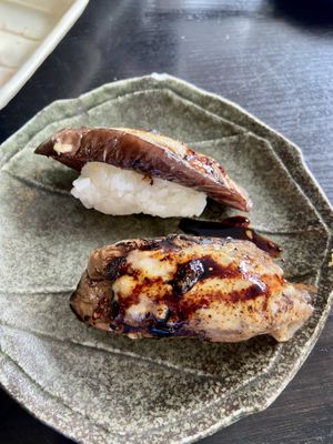 Eggplant Nigiri.  at PLANTA in West Palm Beach
