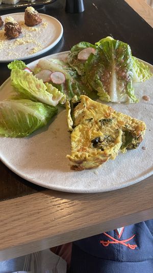 Spinach frittata   at PLANTA in West Palm Beach