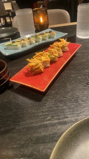 Crispy rice with crab  at PLANTA in West Palm Beach