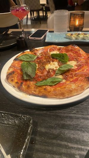 Chorizo pizza  at PLANTA in West Palm Beach