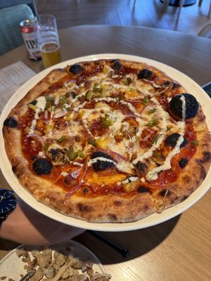 Hawaiian pizzaa  at PLANTA in West Palm Beach