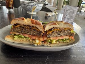 House burger   at PLANTA in West Palm Beach