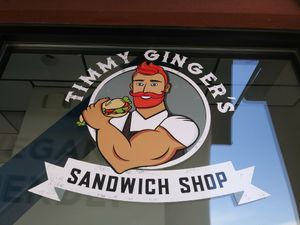 Looks like the owner😉 at Timmy Ginger's Sandwich Shop in Roseville
