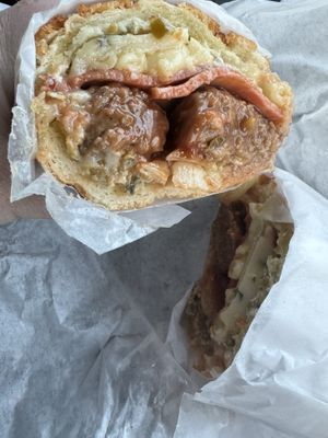 The vegan ginger Mac n balls   at Timmy Ginger's Sandwich Shop in Roseville